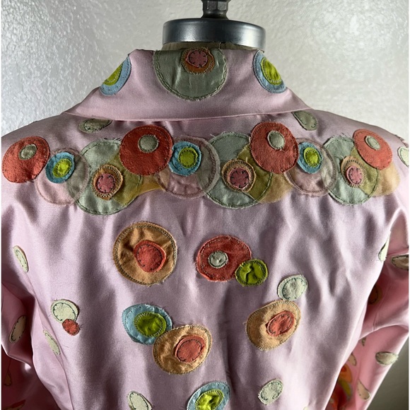 Biya Appliqué Swoon Circles Coat Size M NWT - Picture 7 of 11